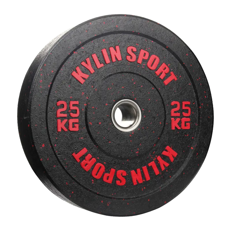 Kylinsport lifefitness-Placa de peso recubierta de goma, placas de peso para parachoques de goma