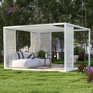 Tianyu Nieuw Design Luxe Glazen Serre <span class=keywords><strong>S</strong></span> Living Tuinhuisje Buiten Glazen Huis Tuin Bruiloft Tuinhuisje - Product Image 1
