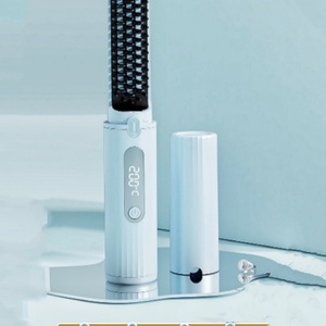 Cepillo Alisador de Cabello Portátil Inalámbrico con Calentamiento MCH, Cerámico, USB, Mini Peine Alisador con Pantalla LCD - Product Image 4