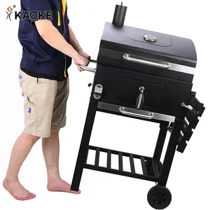 KAOKE 23 Inci Patio Halaman Belakang Pesta Arang BBQ Grill Memasak Arang Besar Grill IU Grill Portabel Luar Ruangan Produsen Panggangan