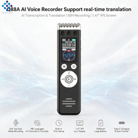 Enregistreur vocal IA Q88A, type bâton, transcription en 188 langues, modes d'enregistrement doubles, écran IPS 1,14 pouces, WAV pour contrôle via application