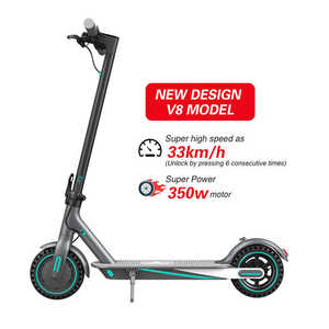 Scooter elettrico elettrico pieghevole da 8.5 pollici Per adulti con velocità di 25 chilometri all'ora e doppio sistema frenante - Product Image 1