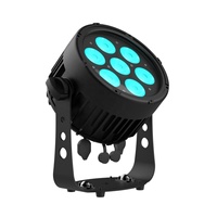 Par LED IP65 Resistente al Agua con 7x20W RGBCLA 6en1 de Alto Brillo, Pantalla OLED con Botones Táctiles para DJ, Bodas y Espectáculos