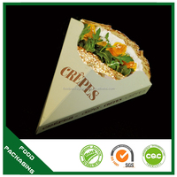 Bon marché Personnalisé Triangle Papier Crème Glacée Crêpes Frites Chips Oeuf À Bulles Gaufre Cône Titulaire Crêpe Titulaire