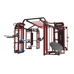 Equipo de Gimnasio, Estación Multifuncional <span class=keywords><strong>Synrgy</strong></span> <span class=keywords><strong>360</strong></span>, Máquina de Ejercicios Comercial, Equipo de Fitness de 10 Estaciones - Product Image 1