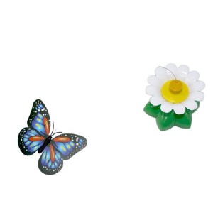 Jouet <span class=keywords><strong>pour</strong></span> chat en <span class=keywords><strong>plastique</strong></span> avec <span class=keywords><strong>baguette</strong></span> électrique rotative automatique, papillon volant et colibri sonore, <span class=keywords><strong>pour</strong></span> auto-entretenement - Product Image 4