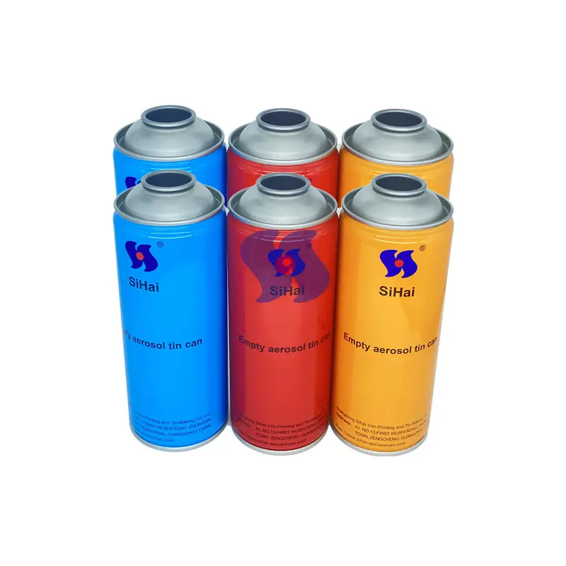 Hot sale 65x158mm CMYK Printing paint Spray Can Refillable shaving foam Aerosol Can empty aerosol can