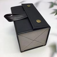 Organisateur de lunettes portable de luxe 4-5 fentes étui à lunettes de soleil pliable avec cuir PU sécurisé matériaux recyclés écologiques