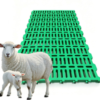 Plancher en plastique à lattes pour moutons, panneau à lattes en plastique pour chèvres, revêtement de sol à lattes pour élevages de moutons et chèvres