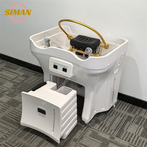 Lavabo con Silla de Champú Comercial Siman RTS <span class=keywords><strong>para</strong></span> Salón de Belleza y Spa, con Marco de Plástico, Lavabo Portátil <span class=keywords><strong>para</strong></span> Masaje de Cabeza <span class=keywords><strong>para</strong></span> Peluquería - Product Image 4