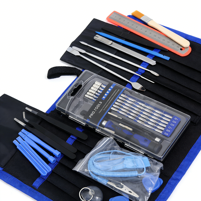 80 in 1 Precision Repair Tools Set with 64 Precision Bits and Magnetic Pad for Electronics Phone Laptop Repair Work