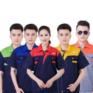 Promotion Workwear Worker Uniform Summer Custom Repair <b>Welding</b> Worker <b>Shirt</b> Suit for Corporate - Product Image 3