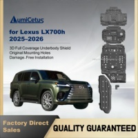 LumiCetus Pelindung Kolong Mobil Off-road Aluminium Tebal 5.5mm Sistem Pasang Langsung untuk LX600 2022-2026 LC300 Pelindung Sasis ES,CT200h