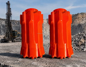 Broca de botón roscada T51 de 115 mm con centro de caída, de acero de aleación forjado para perforación en minería de minerales - Product Image 6