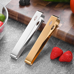 High Quality <strong>Mini</strong> Stainless Steel 304 Ice <strong>Tongs</strong> Ice Cube Sugar Pliers Good bar Tools Metal Ice <strong>Tong</strong> for bar and Coffee Shop