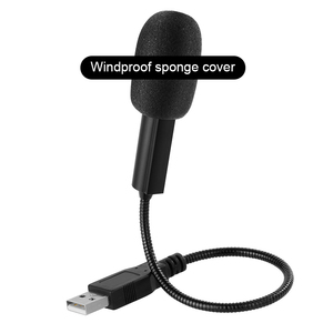 Mini micrófono de condensador USB de mano caliente-Plástico con cable para PC - Product Image 2