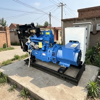 Groupe électrogène diesel Ricardo 30 kW triphasé 50 Hz à châssis ouvert, groupe électrogène diesel robuste pour chantier de construction