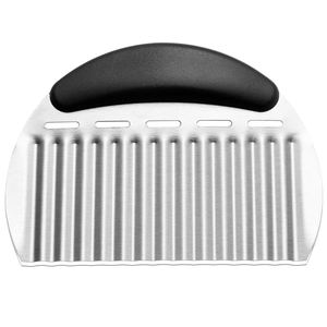 Coupe-légumes ondulé en acier inoxydable sur mesure pour pommes de terre, carottes, chips, légumes, beurre, laitue - Product Image 2