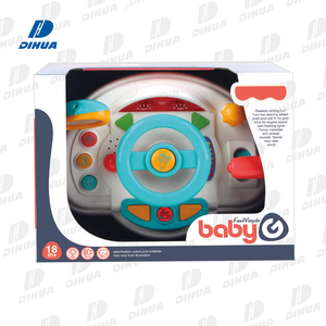 Jouets pour enfants jeu de conduite avec lumière et musique volant jouet centre d'activité pour bébés apprentissage précoce éducatif - Product Image 6