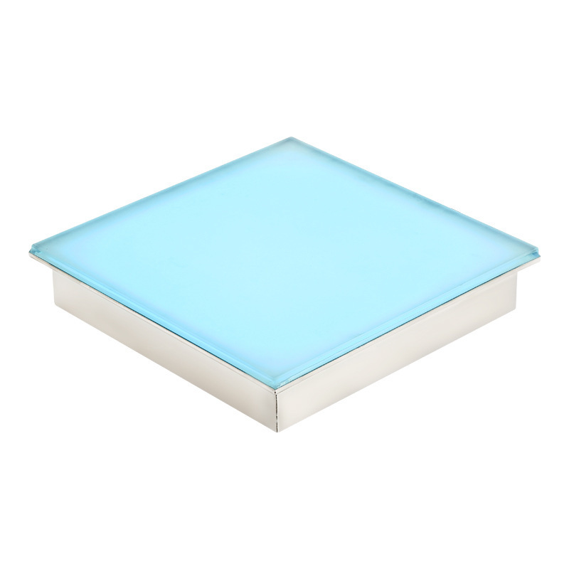 The best selling high quality square LED induction floor tile light outdoor waterproof LED luminous floor tile
