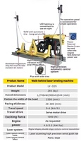 Machine à lisser le béton au laser à essence largement utilisée, efficace, avec moteur pour les machines de construction