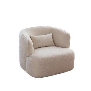 Sillón Individual de Lujo, Estructura de Madera Maciza con Tapicería de Tela, Perfecto para Sala de Estar o Dormitorio - Product Image 1