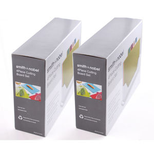 Planche à découper de cuisine Ensemble de 4 pièces <span class=keywords><strong>kit</strong></span> de planche à découper avec support de drainage pour fruits légumes viande - Product Image 6