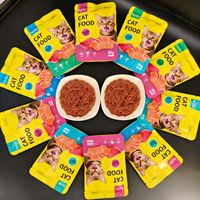 Sauce à la viande Furzo pour chats, nourriture humide, saveurs variées, thon, maquereau, poisson d'océan, riche en protéines et en viande, friandises digestives pour chats, 80 g