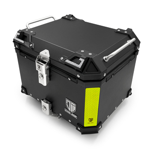 Boîte de queue de livraison de cycle de moteur <span class=keywords><strong>coffre</strong></span> de moto <span class=keywords><strong>motorisé</strong></span> boîte à bagages Alluminuim 45 - Product Image 2