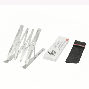 New Adjustable Vertical Support Portable <b>Laptop</b> <b>Stand</b> with Aluminum Silicone Protective Pads for Wide Use Areas - Product Image 4
