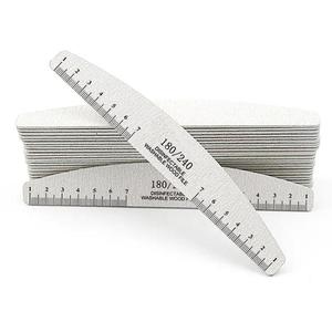 Dũa móng dùng một lần hình bán nguyệt in logo tùy chỉnh chuyên nghiệp, độ nhám 100/150/180 - Product Image 3