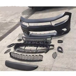 Rejilla de Parachoques Delantero, Kit de Parachoques Delantero Sin Piezas de Faros Antiniebla para Charger SRT Hellcat 2015 2016 2017 2018 2019 - Product Image 5