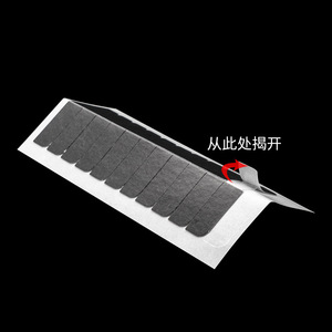 Ruban adhésif imperméable pour extensions de cheveux, 40mm x 8mm, 12 bandes par feuille, arc-en-ciel, violet, noir, coloré, pour une pose sans couture - Product Image 4