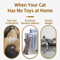 Griffoir pour chat en carton ondulé pliable, jouet interactif pour chat, jouet à mordre, enrichissement pour animaux de compagnie d'intérieur