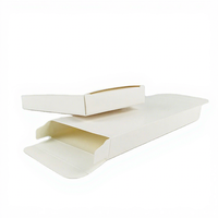 Boîte en carton blanc de petite taille, personnalisée, en gros, directement de l'usine, boîte d'emballage en papier enduit