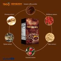 2025 TBG OEM minceur champignon café poudre puissance Maca poudre énergie boost amélioration boissons café pour hommes