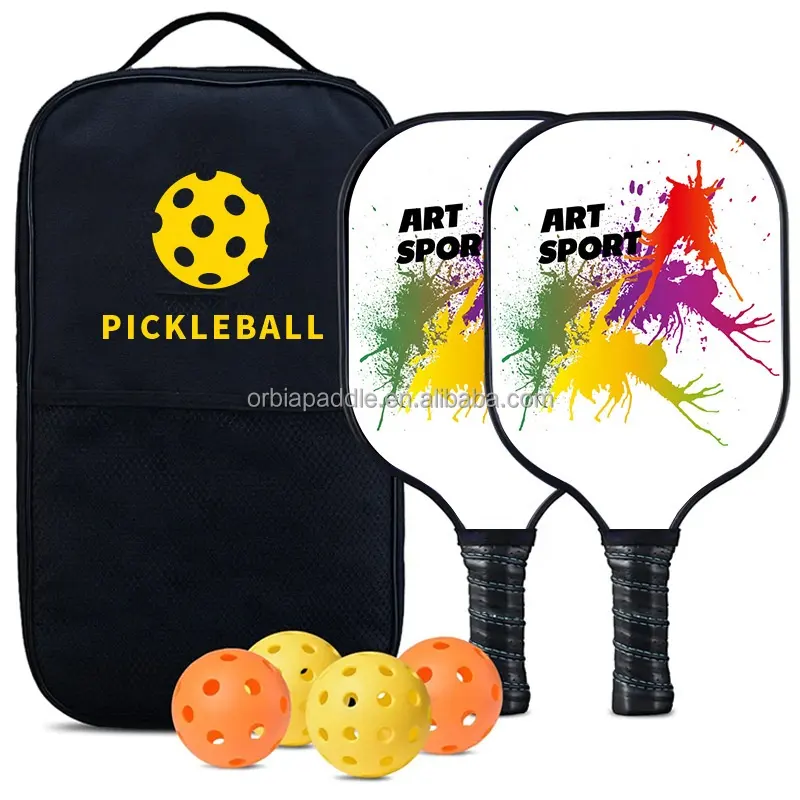 Orbia Sports produsen profesional grosir pita Grip serat karbon tanpa tepi Paddle Pickleball dengan desain kustom USAPA