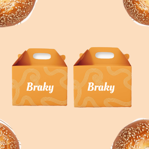 Tùy chỉnh sinh thái thân thiện in ấn màu hồng bánh bánh đưa ra container bánh hộp giấy với xử lý gấp thực phẩm hộp giấy cho bánh - Product Image 6