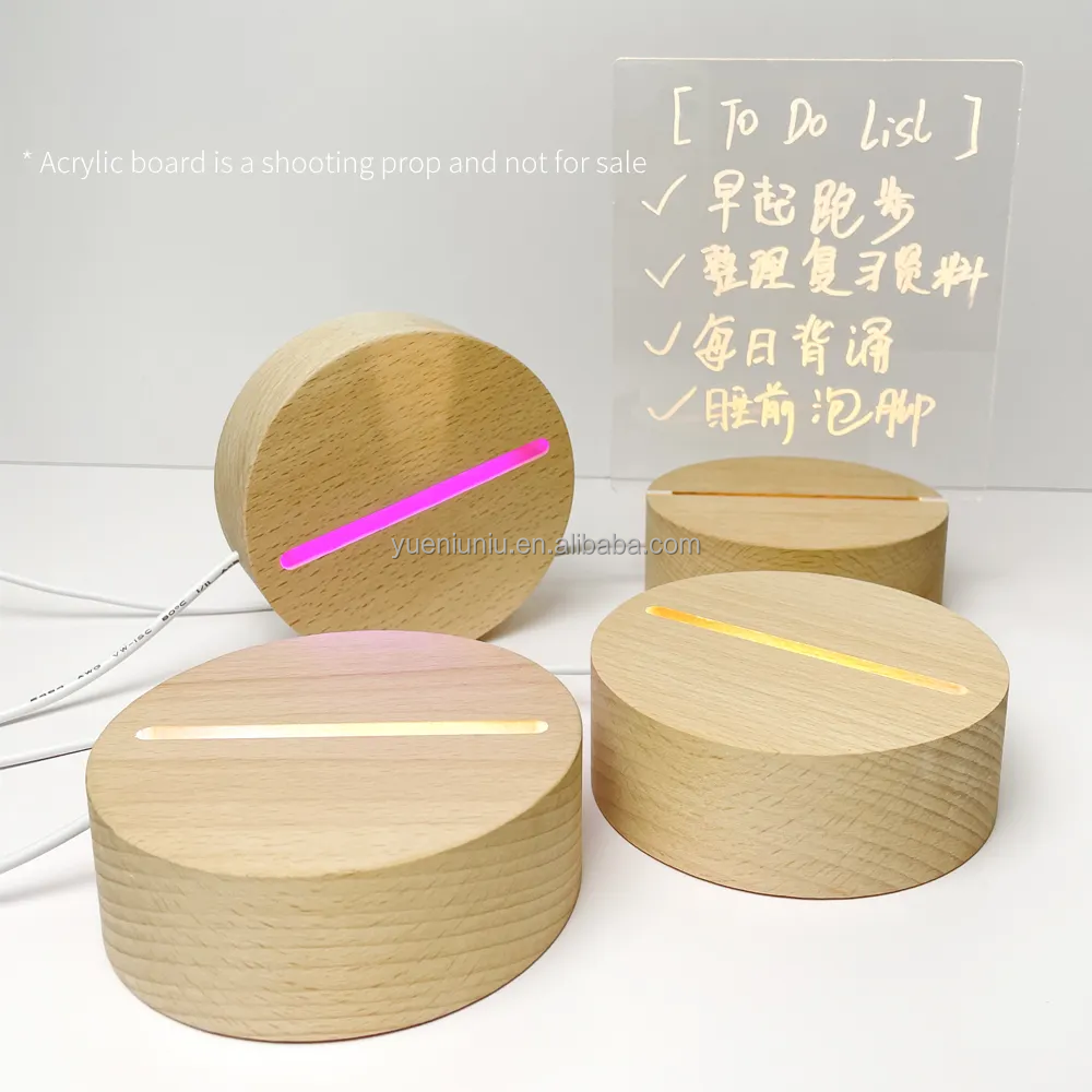 Modern 3D LED Nightlight for Bedroom Atmosphere Mother's Day Father's Day Valentine's Day Gift Middle Sizes