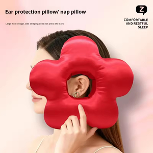 Cuscino a Forma di Fiore per Dormire sul Fianco con Foro per l'Orecchio, Cuscino Protettivo per Alleviare <span class=keywords><strong>Dolore</strong></span>, Infiammazione e Lesioni da Pressione all'Orecchio - Product Image 1