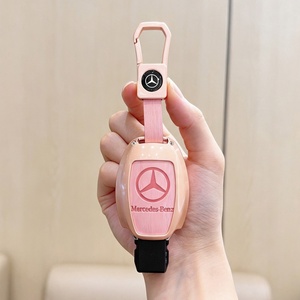 Housse de <span class=keywords><strong>clé</strong></span> et <span class=keywords><strong>porte</strong></span>-clés élégants pour <span class=keywords><strong>Mercedes</strong></span> Benz avec télécommande intelligente CLS CLK <span class=keywords><strong>AMG</strong></span> ML C CL E S SL SLK G GLC GLE GLS M R - Product Image 2