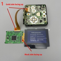 Layar LCD IPS 2.9 inci dengan Kecerahan Tinggi untuk GAMEBOY ADVANCE SP Dot-to-Dot GBASP dengan Bahan Plastik