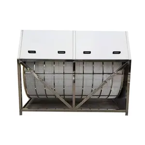 304 Stainless steel aquaculture system filter grille fish pond micro filter sink type drum filter