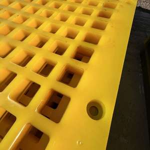 ตะแกรงสั่นสะเทือนโพลียูรีเทน รูสี่เหลี่ยม รูวงกลม ความยืดหยุ่นสูง สำหรับการคัดกรองแร่ ปรับแต่งขนาดได้ - Product Image 2