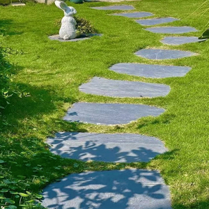 Ngoài trời tự nhiên màu đen basalt lát đá bước đá Bluestone bước đá - Product Image 4