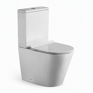 WC mural en céramique deux pièces à double chasse, à siphon, économie <span class=keywords><strong>d</strong></span>'<span class=keywords><strong>eau</strong></span>, facile à nettoyer, pour salle de bain - Vente en gros - Product Image 5