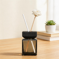 Capuchons distributeurs en bois personnalisés à faible MOQ avec couvercle torsadé pour diffuseur d'huile capillaire et diffuseur à bâtonnets pour la maison, le salon et le spa
