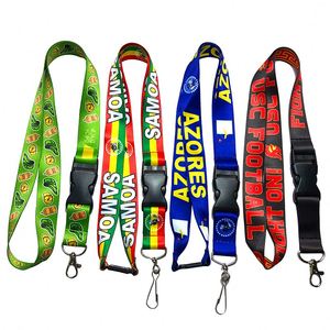 Personalized Small Quantity Custom Silk Screen Design Printed <b>for</b> Team Polyester <b>Lanyards</b> - Product Image 1