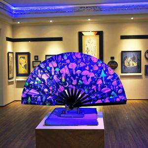 Eco-Friendly UV Printed <b>Hand</b> <b>Fan</b> for Promotion Party and Souvenir with Decorative Pattern - Product Image 2