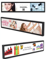 Écran LCD étiré 16:9 de 23,1, 35, 37, 47,1 pouces pour affichage publicitaire en magasin, en ascenseur, en intérieur, mural